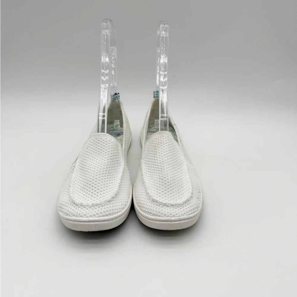 Roxy Minnow Knit Closed Casual Memory Foam Slip-on Comfort Shoes White Size 9 - Picture 4 of 8